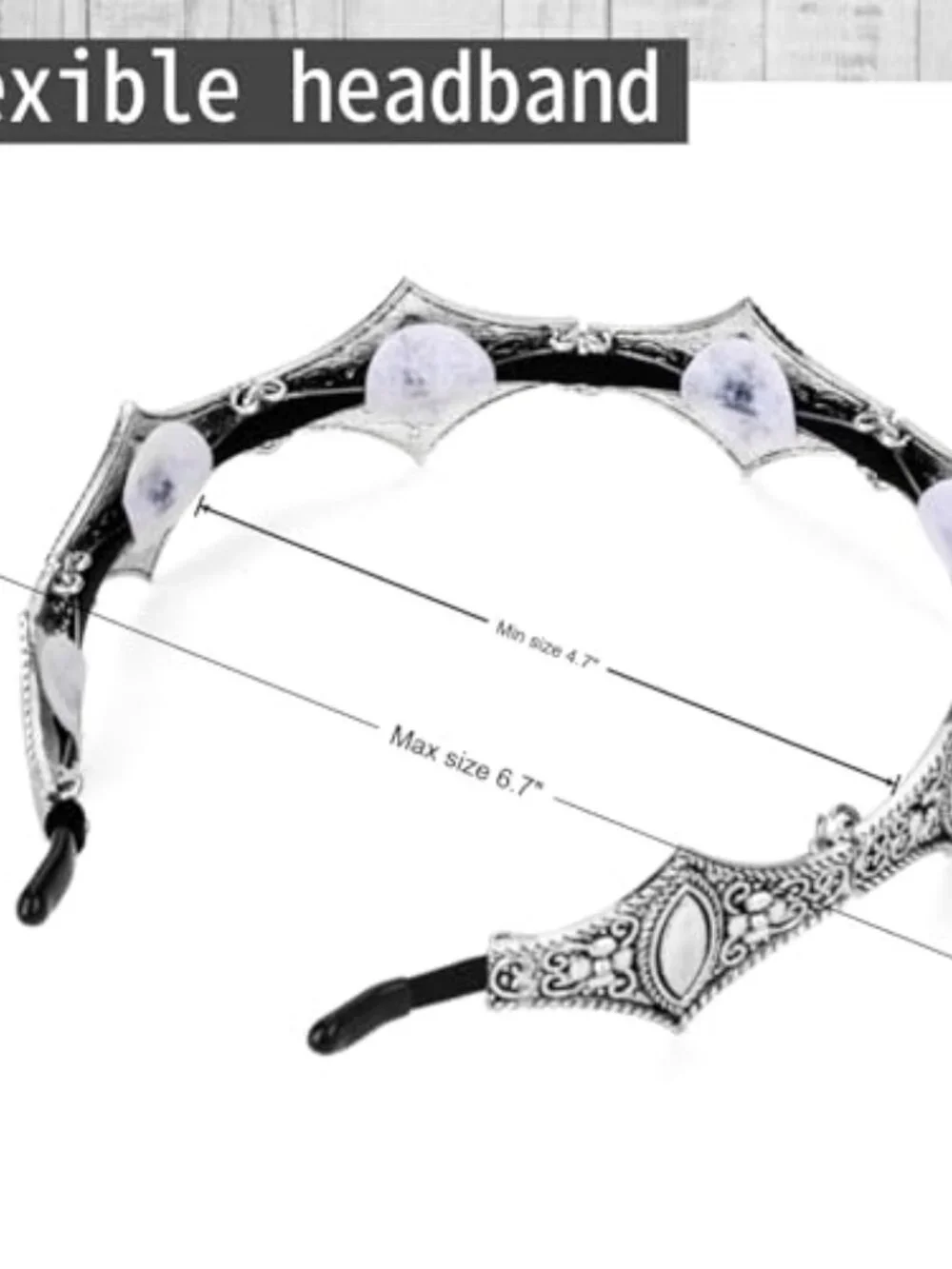 Medieval Metal Crown Headband Non-Slip Halloween Cosplay Wedding
